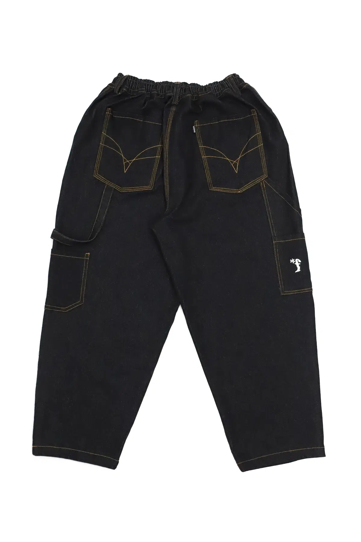 SATIIIZ】Menver Track Banding Denim Pants